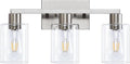 3-Light Vanity Lights, Brushed Nickel Vanity Light, by SOPEASGlobalperspective