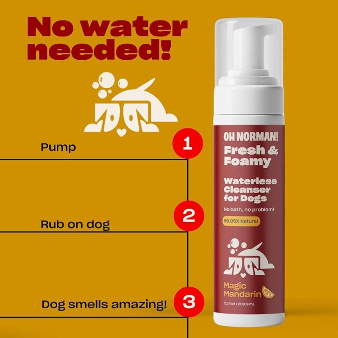 OH NORMAN! Hypoallergenic Magic Mandarin Scent Fresh and Foamy Dry Shampoo - Image 3