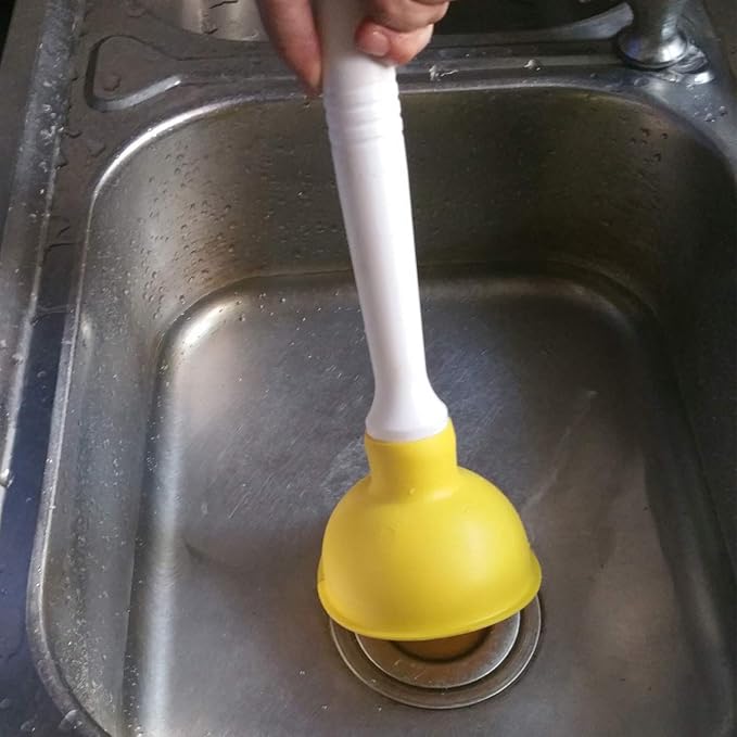 Coralpearl Drain Plunger, Small Hand Force Plumber Helper, Little 4 inch Cup - Image 4
