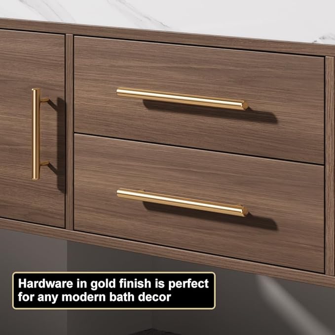 Bathroom Vanity with Sink 39" Floating Bathroom Vanity Sintered Stone Modern - Image 4