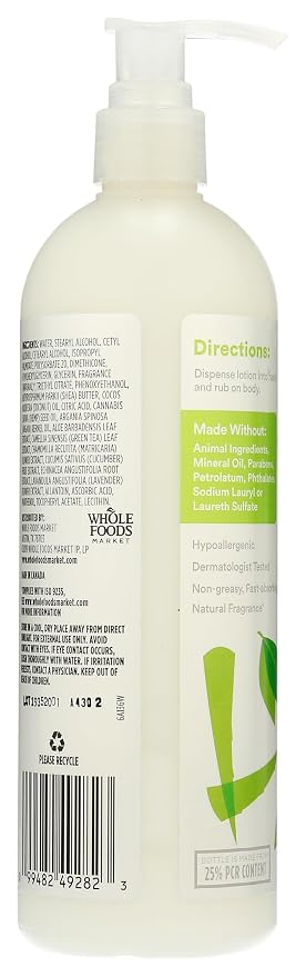 365 by Whole Foods Market, Lotion Maximum Moisture Aloe & White Tea, 16 Ounce - Image 2