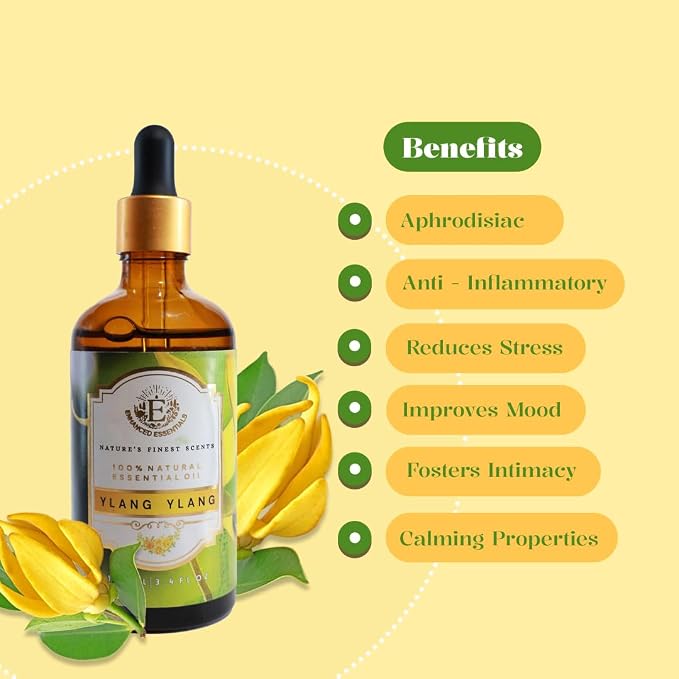 Luxurious YLANG YLANG Essential Oil by Enhanced Essentials|Slow Distilled & - Image 3