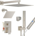 Shower Faucet Set, Wall Mount Shower System 12-inch & 6-inch Dual Shower Head by FAROLAN