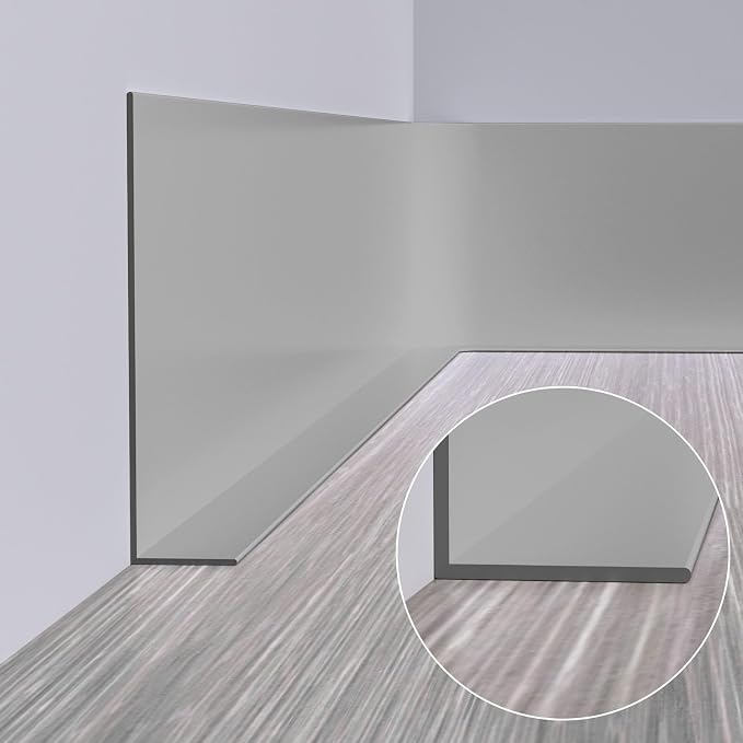 Duzzy Flexible Baseboard Molding Trim, 5 Inch x 40 Feet Peel and Stick Rubber - Image 4