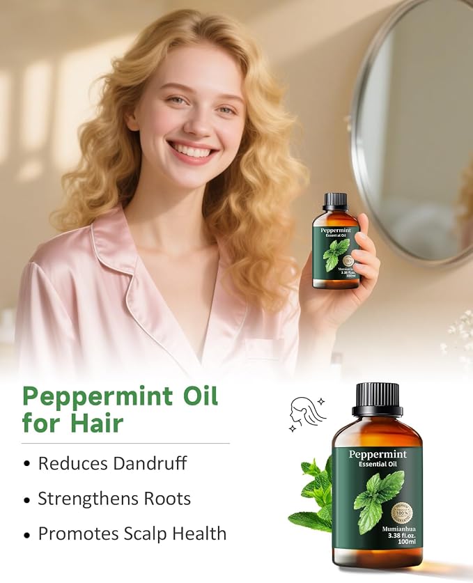 Peppermint Essential Oil Pure, Mumianhua Natural Peppermint Oil - Image 4