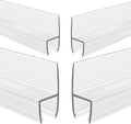4-Pack Frameless Shower Door Side Seal Strip Shower Door Bottom Seal Shower by GEZMR