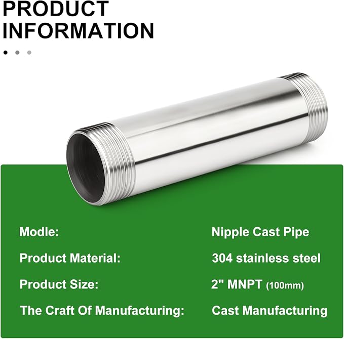 TAISHER 2PCS Stainless Steel Pipe Fittings - Image 5