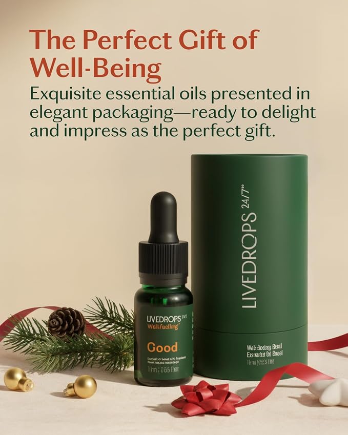 LIVEDROPS 24/7 Good Essential Oil Blend Bergamot Palmarosa Sandalwood | Daytime - Image 9