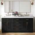 ARIEL Hepburn 72 in. Double Rectangle Sink Bathroom Vanity by Ariel
