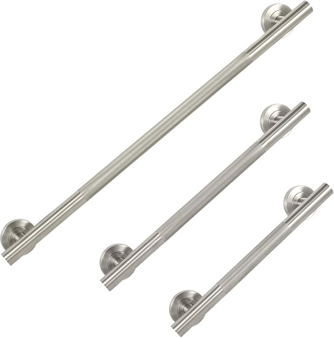 Lava Odoro Shower Grab Bars, 3 Pack Stainless Steel Bathroom Safety Grab Bar by LavaOdoro