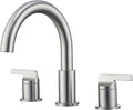 SITGES Brushed Nickel High-Arc Bathtub Faucet, Solid Brass, 2-Handle Deck Mount by SITGES