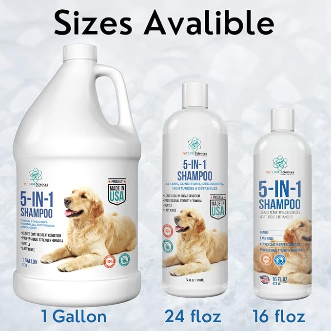 8 floz 5 in 1 Dog Shampoo for Itchy Skin - Image 5