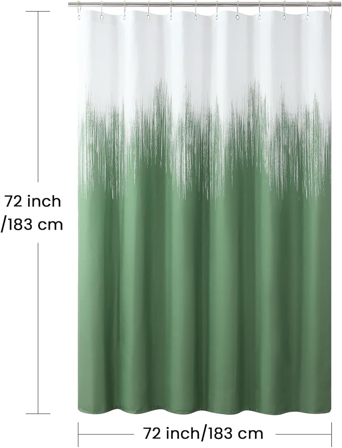 Fabric Shower Curtain, Modern Decorative Bathroom Curtains - Image 6