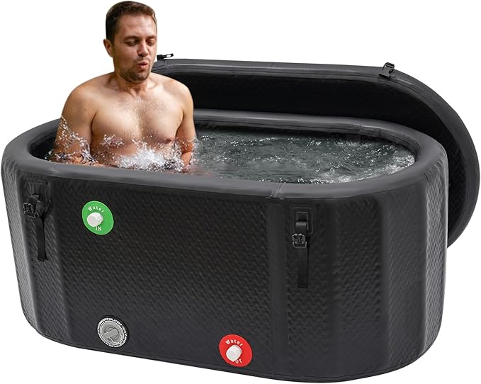 Ice Bathtub for Athletes, 72.65gal Inflatable Bathtub by Unknown