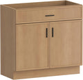 36 Inch Bathroom Vanity Without Sink, Freestanding Wood Farmhouse Cabinet by Chyanmoo