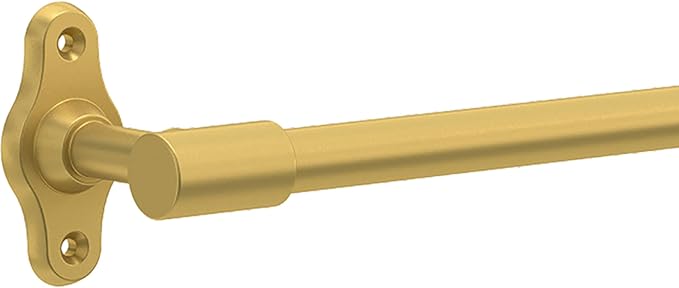 Franklin Brass Calloway 4-Piece Bathroom Set Satin Gold 18" + 6" Towel Rack - Image 4