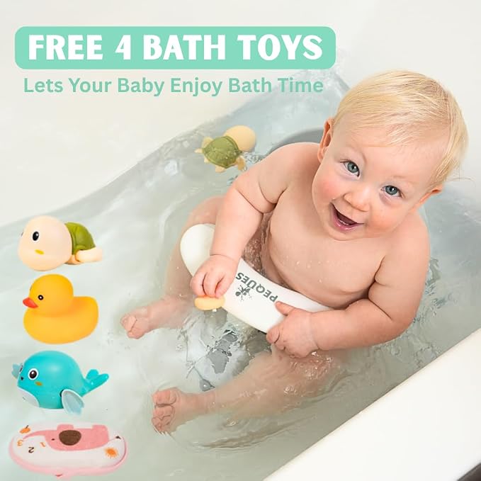 Baby Bath Seat for Babies 6 Months & Up Sitting Up | Non-Slip Bath Seat - Image 7