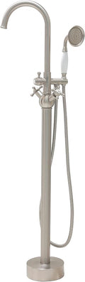 SITGES Solid Brass Freestanding Bathtub Faucet, Bathroom Floor Mount Tub Filler by SITGES