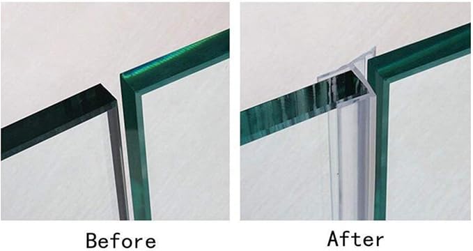 KRLIFCSL Glass Door Seal Strip, 10ft Frameless Weather Stripping Shower Door - Image 5