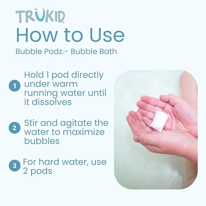 TruKid Strawberry Bubble Podz & BubbleGlove Set – Bubble Bath Pods - Image 6
