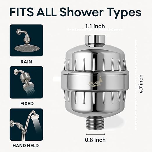 30 Stage Shower Filter Shower Head Filter High Output Softener Reduces Dry Skin - Image 2