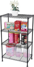 4 Tier Storage Racks Shelving, Heavy Steel Pantry Shelves, Adjustable Wire by Unknown