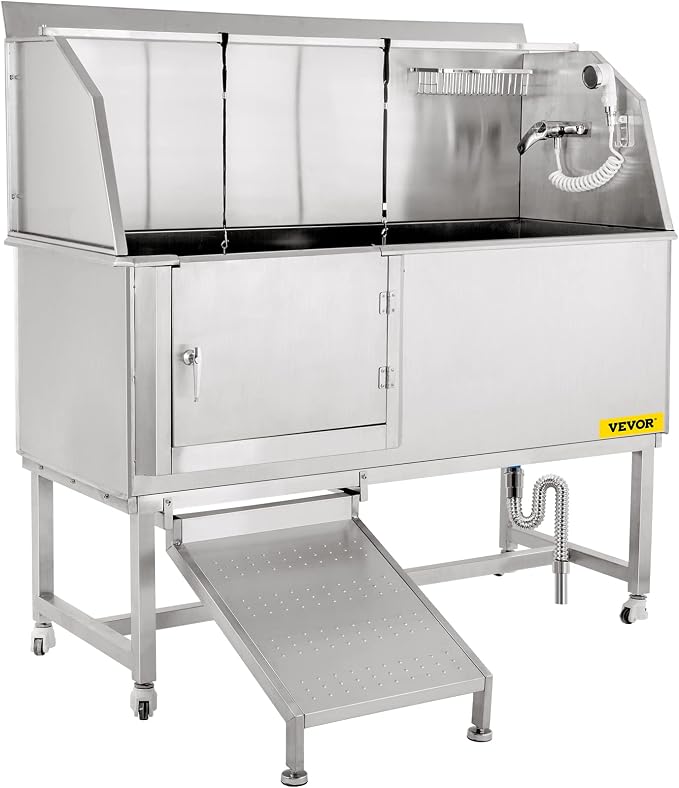VEVOR Dog Grooming Tub, 304 Stainless Steel Pet Grooming Tub Rated 661LBS Load - Image 9