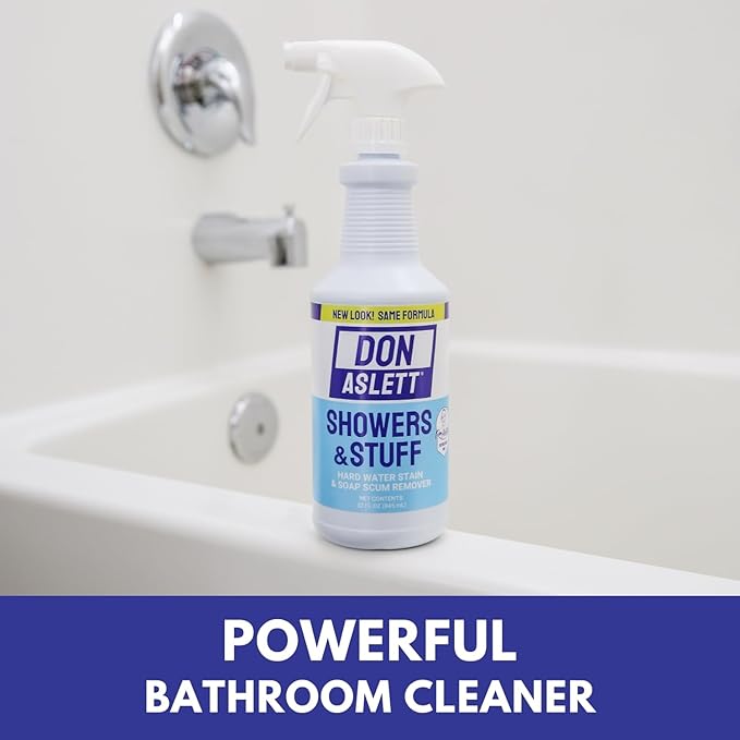 Don Aslett Showers and Stuff Hard Water Stains and Soap Scum Remover | Cleans - Image 3