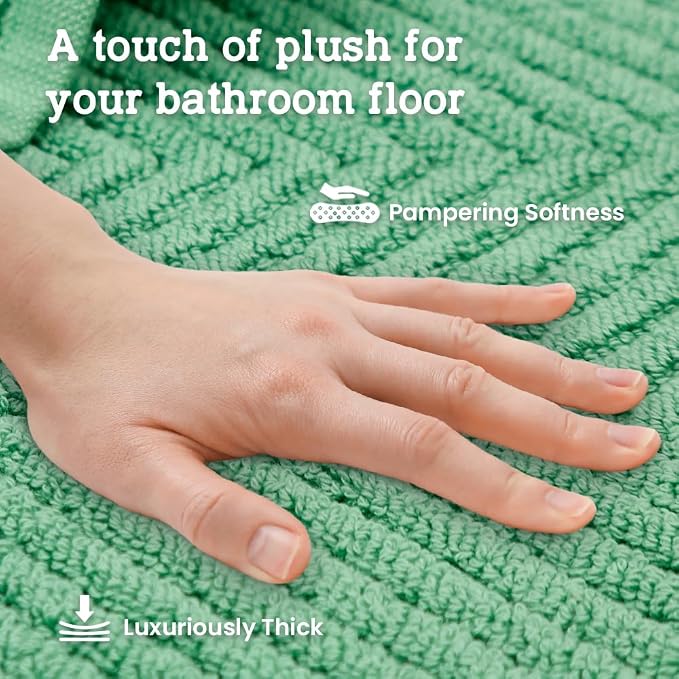 Casa Lino 100% Cotton Bath Mat Set of 2 - Image 3