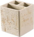 Natural Travertine Textures Toothbrush Holders by HOLOLA