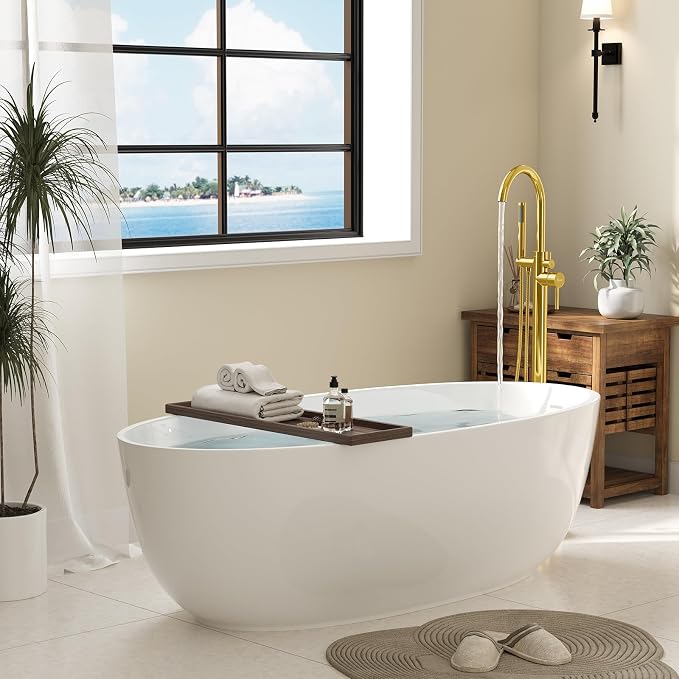 Freestanding Bathtub Faucet, Floor Mount Bathtub Faucet - Image 6