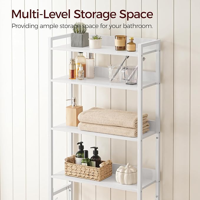 Over The Toilet Storage Rack, 4 Tier Bathroom Organizer Over Toilet, - Image 3