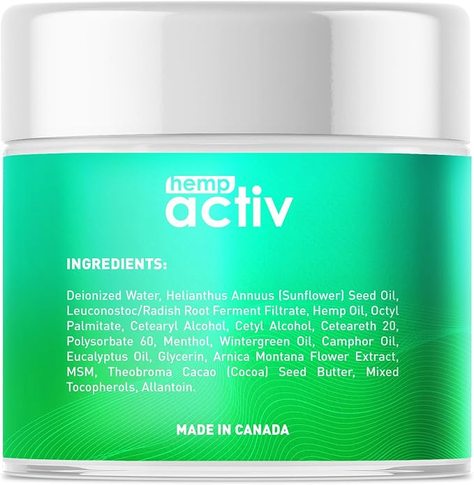 Cooling Hemp Cream – Menthol, MSM & Arnica – Fast-Absorbing, Non-Greasy Formula - Image 7