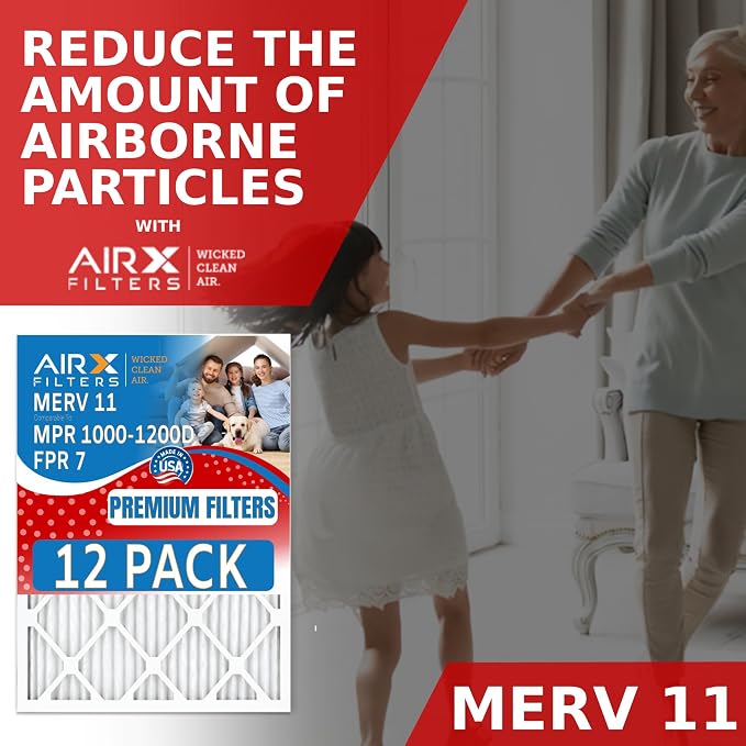 14x20x2 Air Filter MERV 11 Rating, 12 Pack of Furnace Filters Comparable to MPR - Image 4