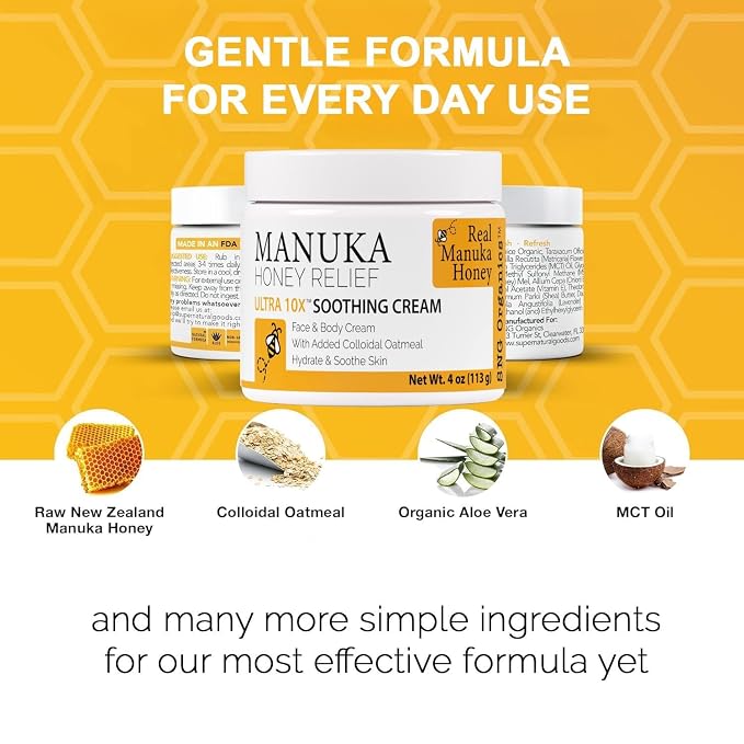 Super Natural Goods Manuka Honey Cream – Hydrating Lotion - Image 4