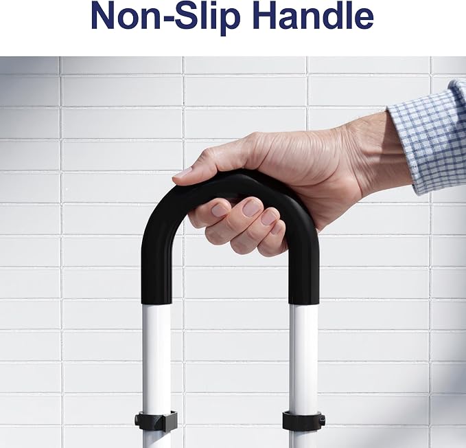 Adjustable Height Bathtub Handle Grab Bar, Bathtub Safety Rail & Shower Grab - Image 8