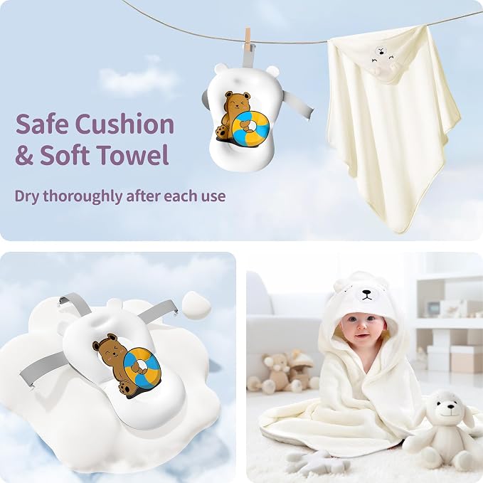 Collapsible Baby Bathtub for Newborn to Toddler - Image 3