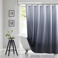 Grey Shower Curtain, Modern Waterproof Bathroom Curtains by BESTRIPES