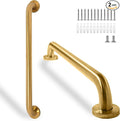 Shower Grab Bar, 2 Pack 24 Inch Gold Bathroom Safety Bar, 1.25" Diameter 304 by Rackickyer