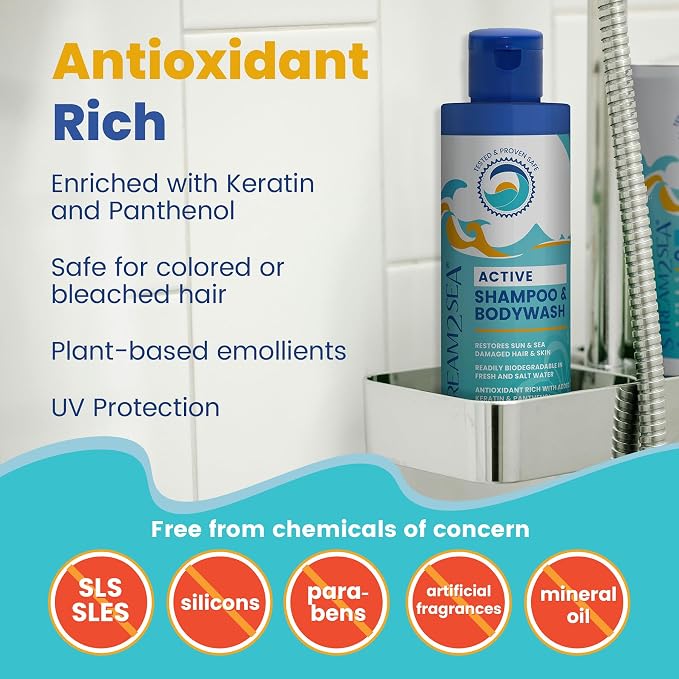 STREAM 2 SEA 3 in 1 Shampoo Body Wash and Conditioner, Reef Safe, All Natural - Image 3