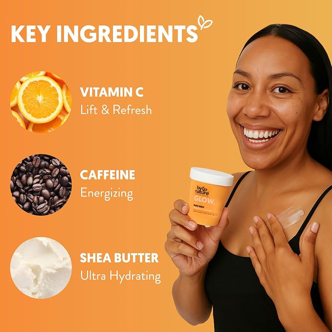 By Nature Glow Vitamin C + Caffeine Body Balm - Image 4