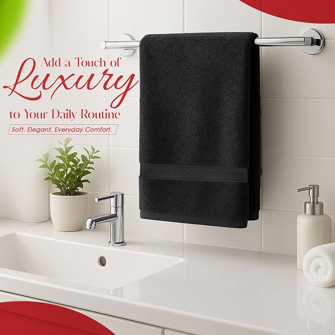RIVERSIDE 6 Pack Premium Hand Towels Set, 16x28 inches, 100% Ring Spun Cotton - Image 3