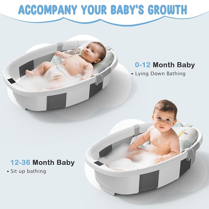 Collapsible Baby Bathtub, 3s to Install, Baby Bath Tub - Image 5