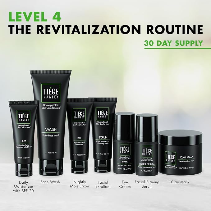 Tiege Hanley Skin Care Set for Men, Revitalization Routine, System Level 4 - Image 2