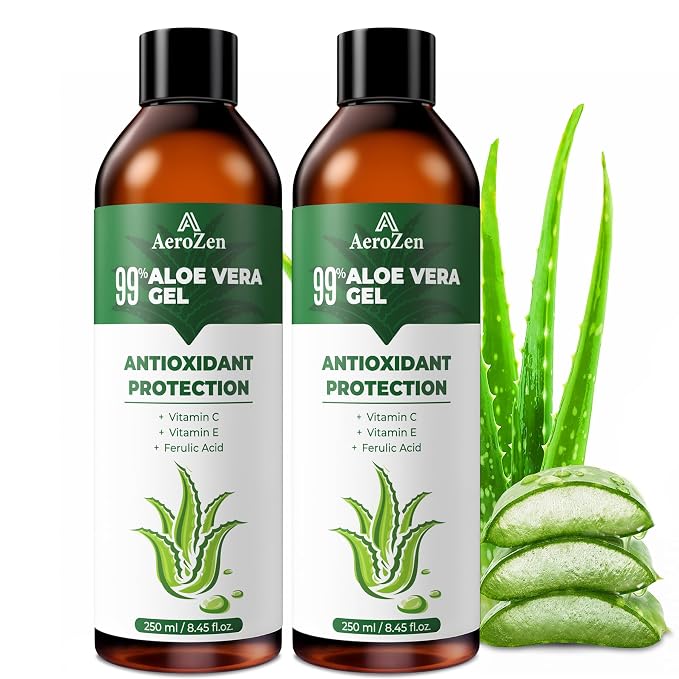 Aero Zen 99% Natural Aloe Vera Gel | Daily Hydration & After-Sun Relief | by Unknown
