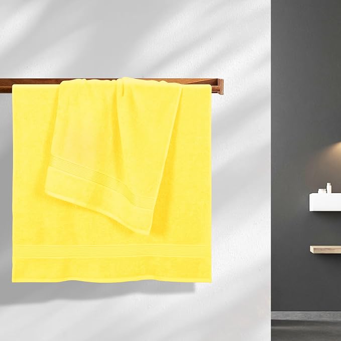 Elvana Home Cotton 2 Pack Oversized Bath Towel Set 28x55 inches, Large Bath - Image 3