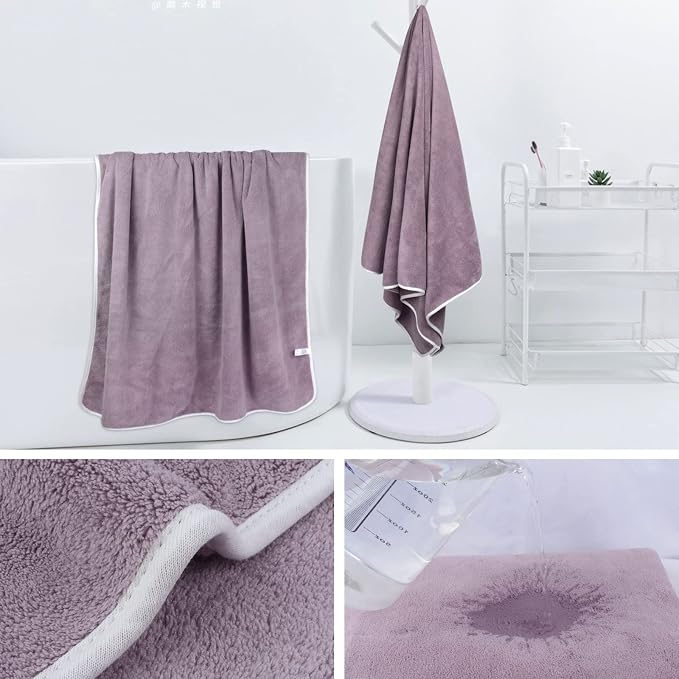 KinHwa Microfiber Bath Towel Large Bathroom Towel Absorbent Shower Towels Soft - Image 4