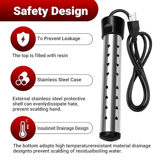 Immersion Water Heater, Anti-scalding Bucket Heater - Image 4