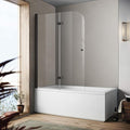 Bathroom Frameless Hinged Foldable Tub Door, Shower Glass Door 43 * 58” Shower by SHOWERBATHTUBDOORSDEVELOPER