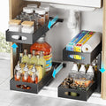 Under Sink Organizer, 2-Tier Pull Out Cabinet Organizer by WROBTLD